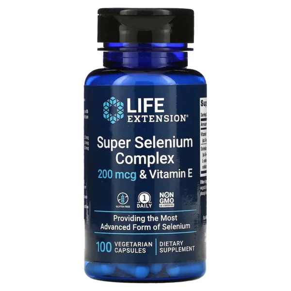 Super Selenium Complex & Vitamin E, 200 mcg, 100 Viên