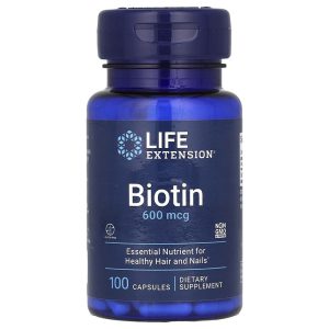 Biotin, 5000 mcg, 100 Tablets của Life Extension