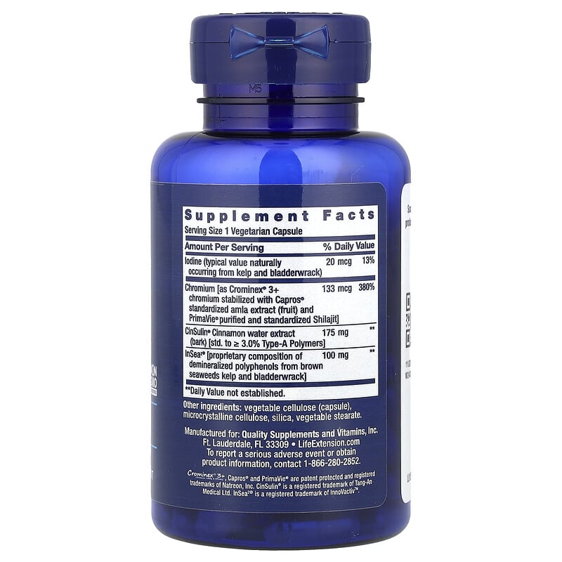 Cinsulin with InSea2 and Crominex 3