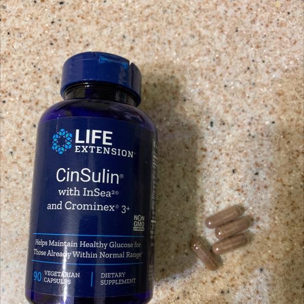 Đánh giá Cinsulin with InSea2 and Crominex 3 của Life Extension