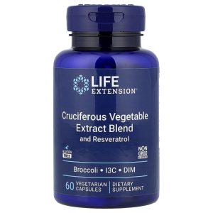 Triple Action Cruciferous Vegetable Extract, 60 Vegetarian Capsules của Life Extension