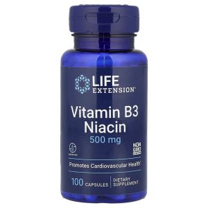 Vitamin B3 Niacin, 500 mg, 100 Capsules của Life Extension